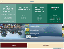 Tablet Screenshot of cityofbartlett.org